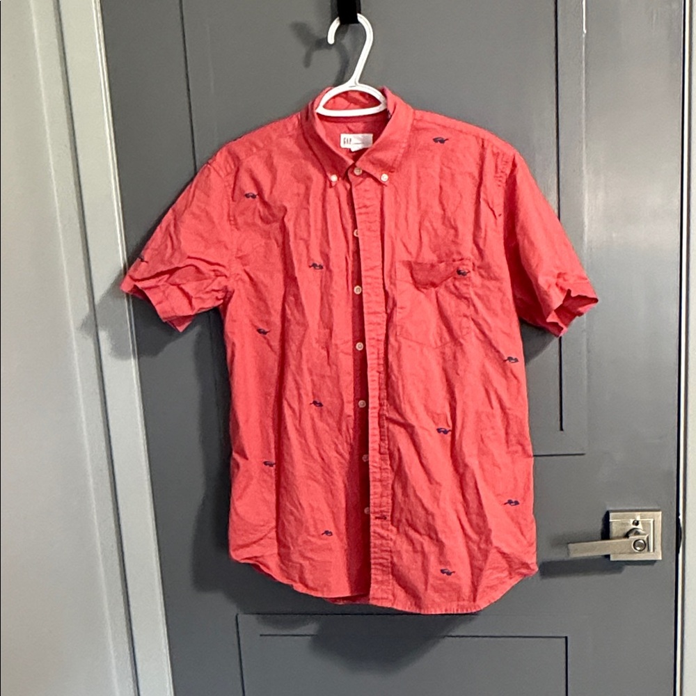 GAP Coral Casual Button-Down Shirt